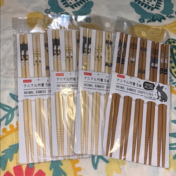 Daiso Other - 🎀 5x$25 🎀10 French Bulldog Chopsticks!! 5 Pairs!